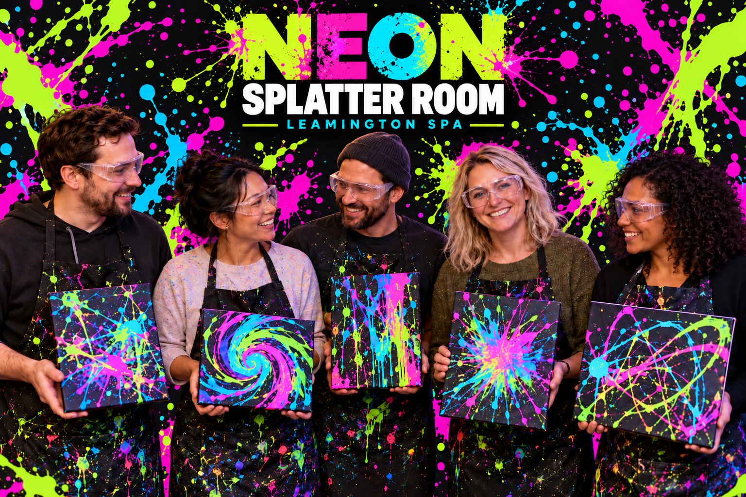 Neon Splatter Room | Leamington Spa